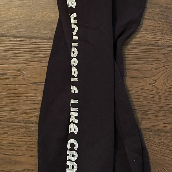 NWT Spiritual Gangster Love Yourself Like Crazy Black Sweatpants Sz Sm - Picture 4 of 5